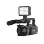Minolta 64MP Autofocus Video Camera with Microphone & Video Light, 4″ Touchscreen, 4K Ultra HD Video, 18x Digital Zoom, WiFi, Stabilizer, 32GB Card, 3100mAh Battery, Carrying Bag (Black)