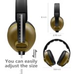 BBTKCARE Baby Headphones – Infant Ear Protection for Babies | Baby Earmuffs Noise Cancelling Headphones 3-36 Months | Baby Travel Essentials for Outdoor – Army Green, BB8819
